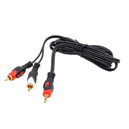 Astro Audio 1.8M 3.5mm St Jack to 2 RCA Male Audio Cable[C352RCA18M] - Fastrak