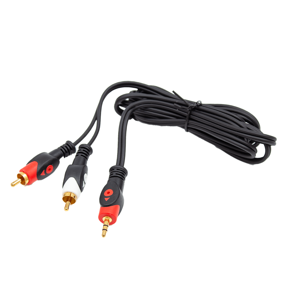 Astro Audio 1.8M 3.5mm St Jack to 2 RCA Male Audio Cable[C352RCA18M] - Fastrak