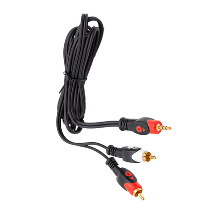 Astro Audio 1.8M 3.5mm St Jack to 2 RCA Male Audio Cable[C352RCA18M] - Fastrak