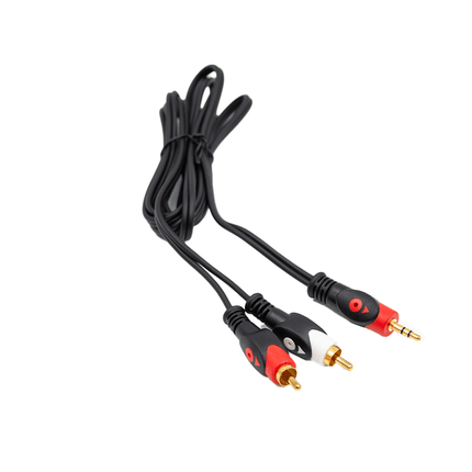 Astro Audio 1.8M 3.5mm St Jack to 2 RCA Male Audio Cable[C352RCA18M] - Fastrak