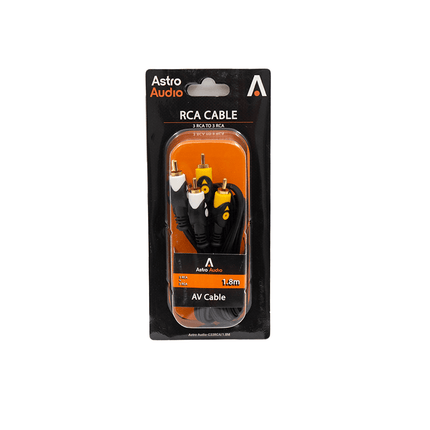 Astro Audio 1.8M 3RCA to 3RCA Cable [C33RCA18/1.8M] - Fastrak