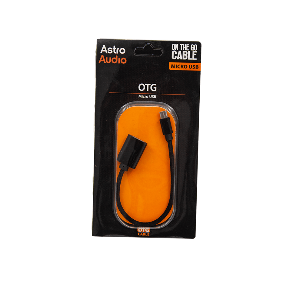 Astro Audio - USBAF - MOTG Usb - A Female To Micro OTG Cable ABS Shell+PVC Cable 0.18M - Fastrak