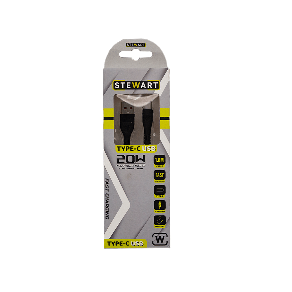Stewart Type - C Fast Charging Cable [CUSBAMTC/1.8M] - Fastrak