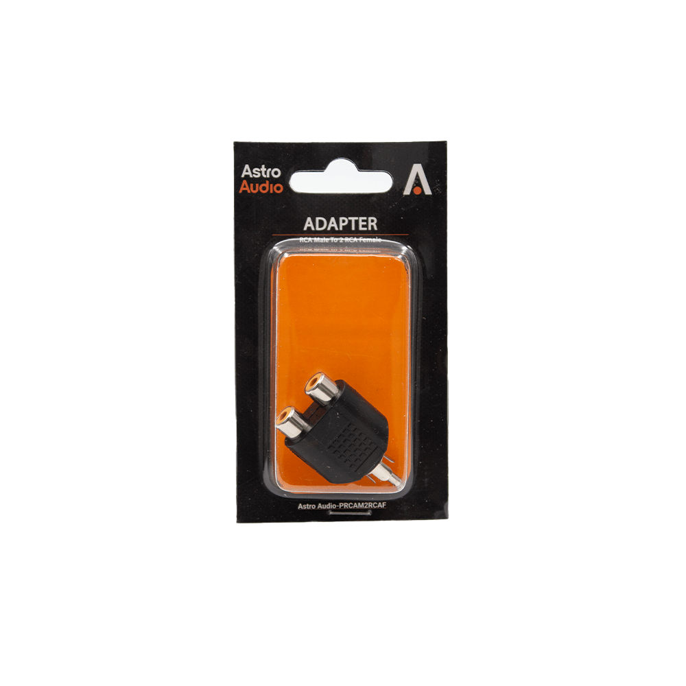 Astro Audio RCA Male to 2 x RCA Female Adapter [PRCAM2RCAF] - Fastrak