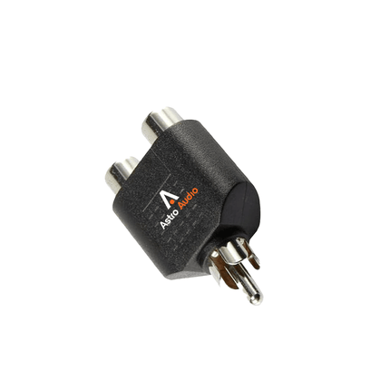 Astro Audio RCA Male to 2 x RCA Female Adapter [PRCAM2RCAF] - Fastrak