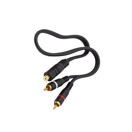 Astro Audio 0.5M 1RCA Female to 2 RCA Male Cable [1RCA - 2RCA/0.5M] - Fastrak