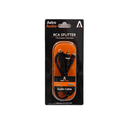 Astro Audio 0.5M 1RCA Female to 2 RCA Male Cable [1RCA - 2RCA/0.5M] - Fastrak