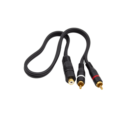 Astro Audio 0.5M 1RCA Female to 2 RCA Male Cable [1RCA - 2RCA/0.5M] - Fastrak