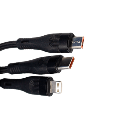 Stewart 1.8m 3In1 USB Charging Cable [STW - 3I1CC/1.8M] - Fastrak