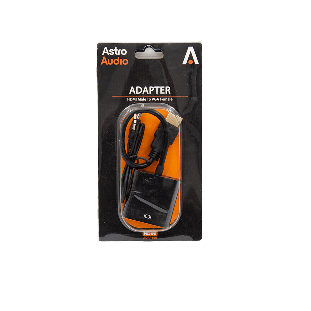 Astro Audio HDMI male to VGA female Adapter with cable - Fastrak