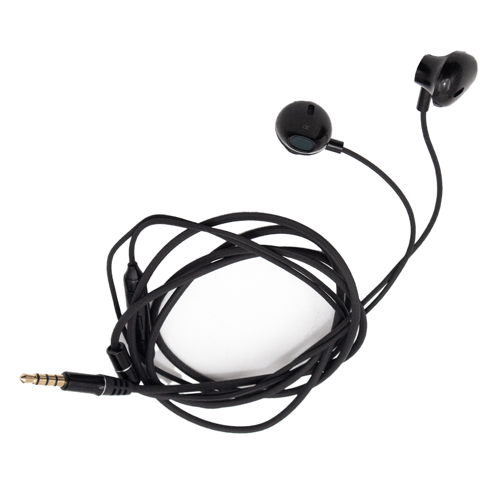 FTS Mini Jack Earphone Black [FTS - P10+ BK] - Fastrak