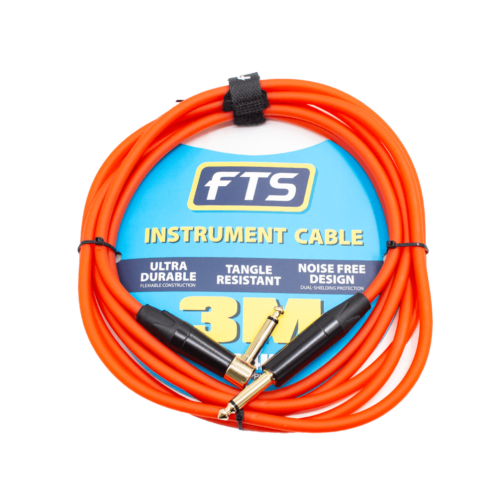 FTS Instrument Cable Alll 24K Gold Plug [TJ134+TJ134A/3M] - Fastrak