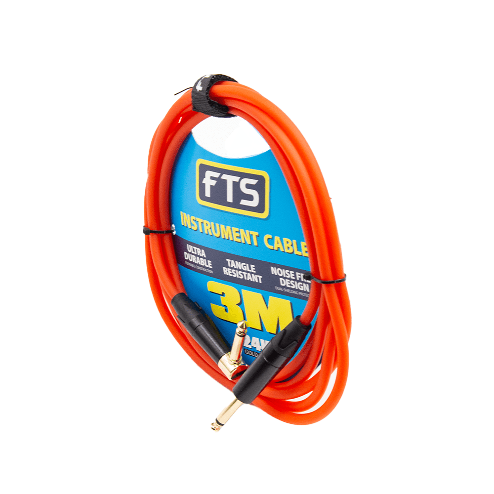 FTS Instrument Cable Alll 24K Gold Plug [TJ134+TJ134A/3M] - Fastrak