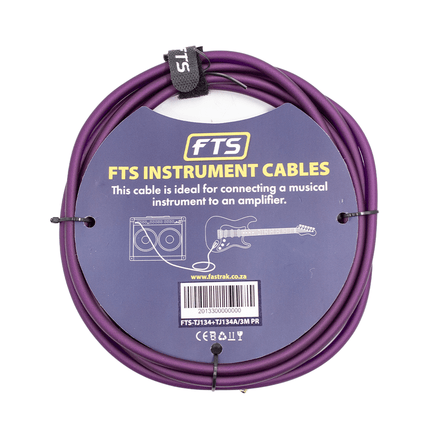 FTS Instrument Cable Alll 24K Gold Plug [TJ134+TJ134A/3M] - Fastrak