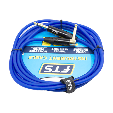 FTS Instrument Cable Alll 24K Gold Plug [FTS - TJ134+TJ134A/3M BL] - Fastrak