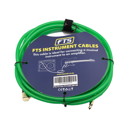 FTS Instrument Cable Alll 24K Gold Plug [FTS - TJ134+TJ134A/3M] - Fastrak