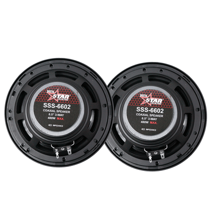 Starsound 6.5''3 Way Coaxial Speaker [SSS - 6602] - Fastrak