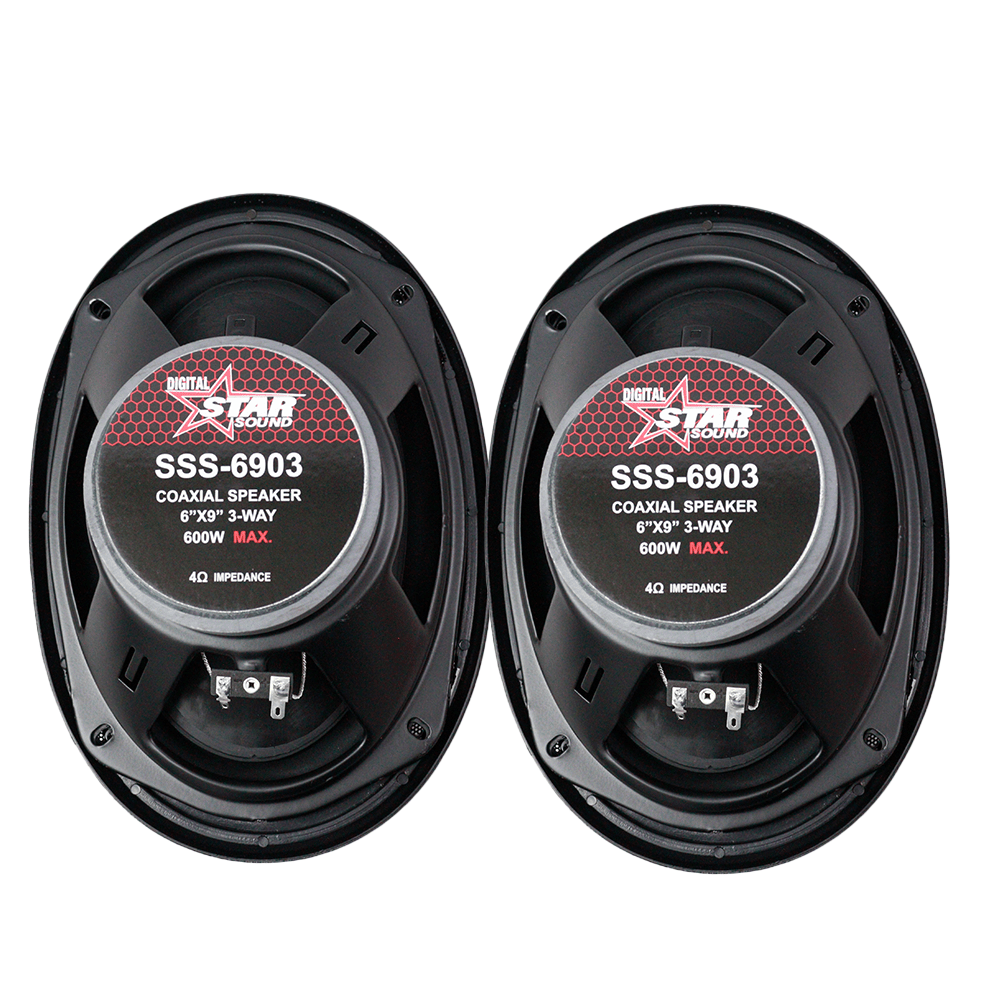Starsound 6X9'' 3 Way Coaxial Speaker 600W [SSS-6903] - 6X9