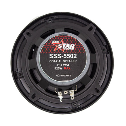 Starsound 5.25' 3 Way Coaxial Speaker [SSS - 5502] - Fastrak