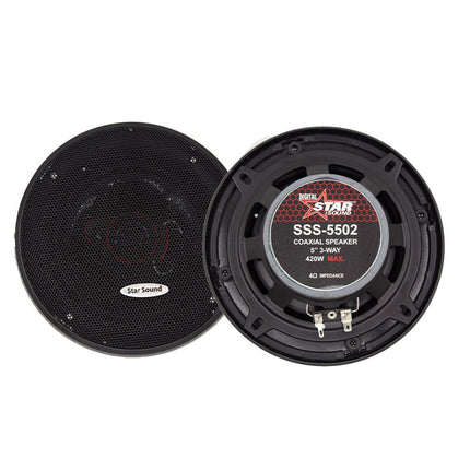 Starsound 5.25' 3 Way Coaxial Speaker [SSS - 5502] - Fastrak