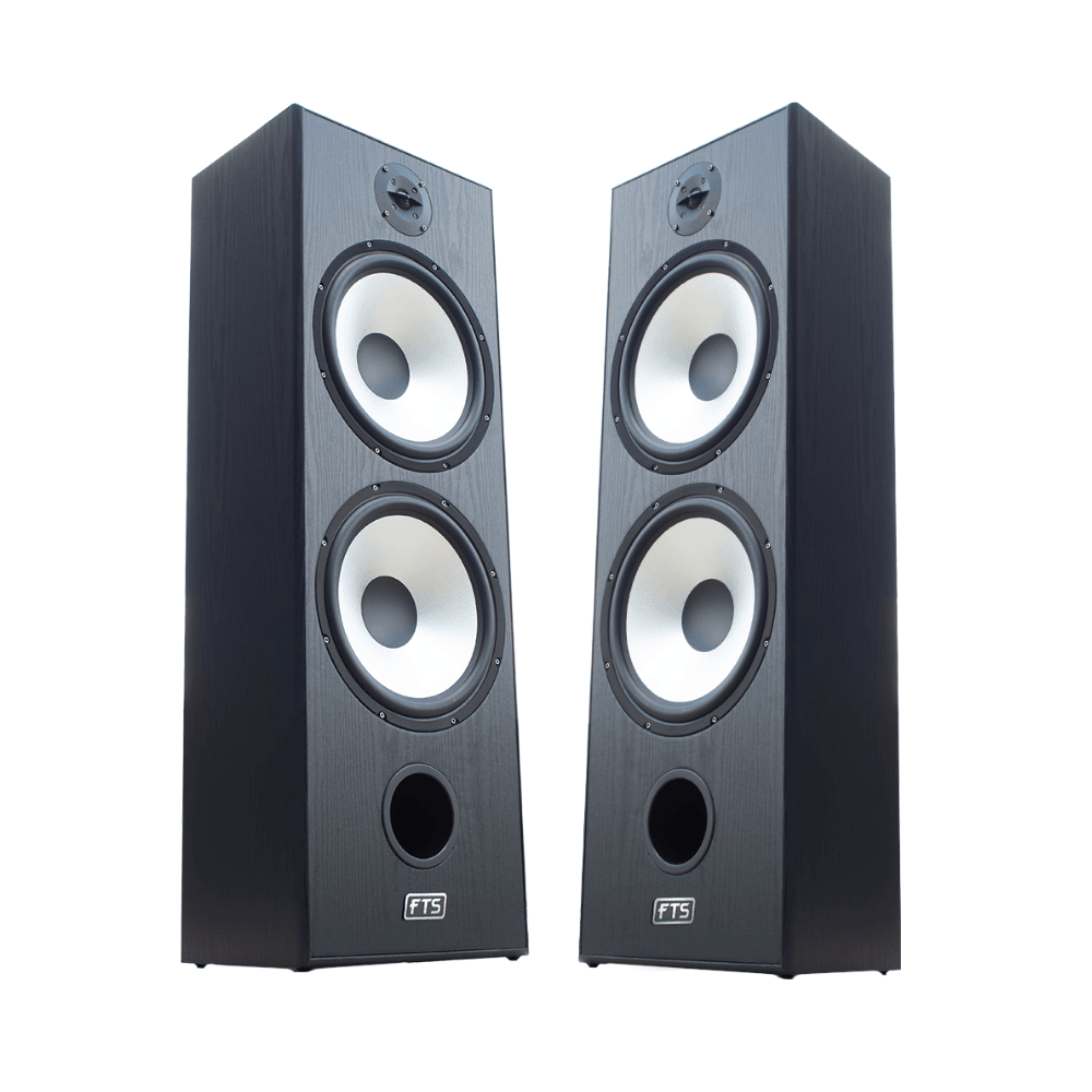 FTS 8'' Dual Passive Speaker Pair 60-120W [Black] (FTS-D08) - Fastrak