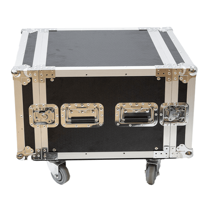 Astro Audio Flight Case with Wheels [8U BK] - Fastrak