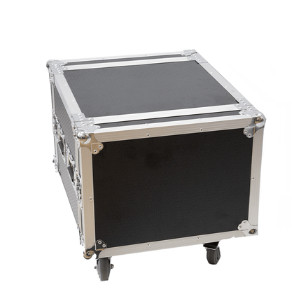 Astro Audio Flight Case with Wheels [8U BK] - Fastrak