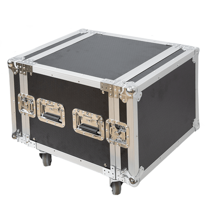 Astro Audio Flight Case with Wheels [8U BK] - Fastrak