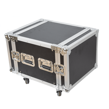 Astro Audio Flight Case with Wheels [8U BK] - Fastrak