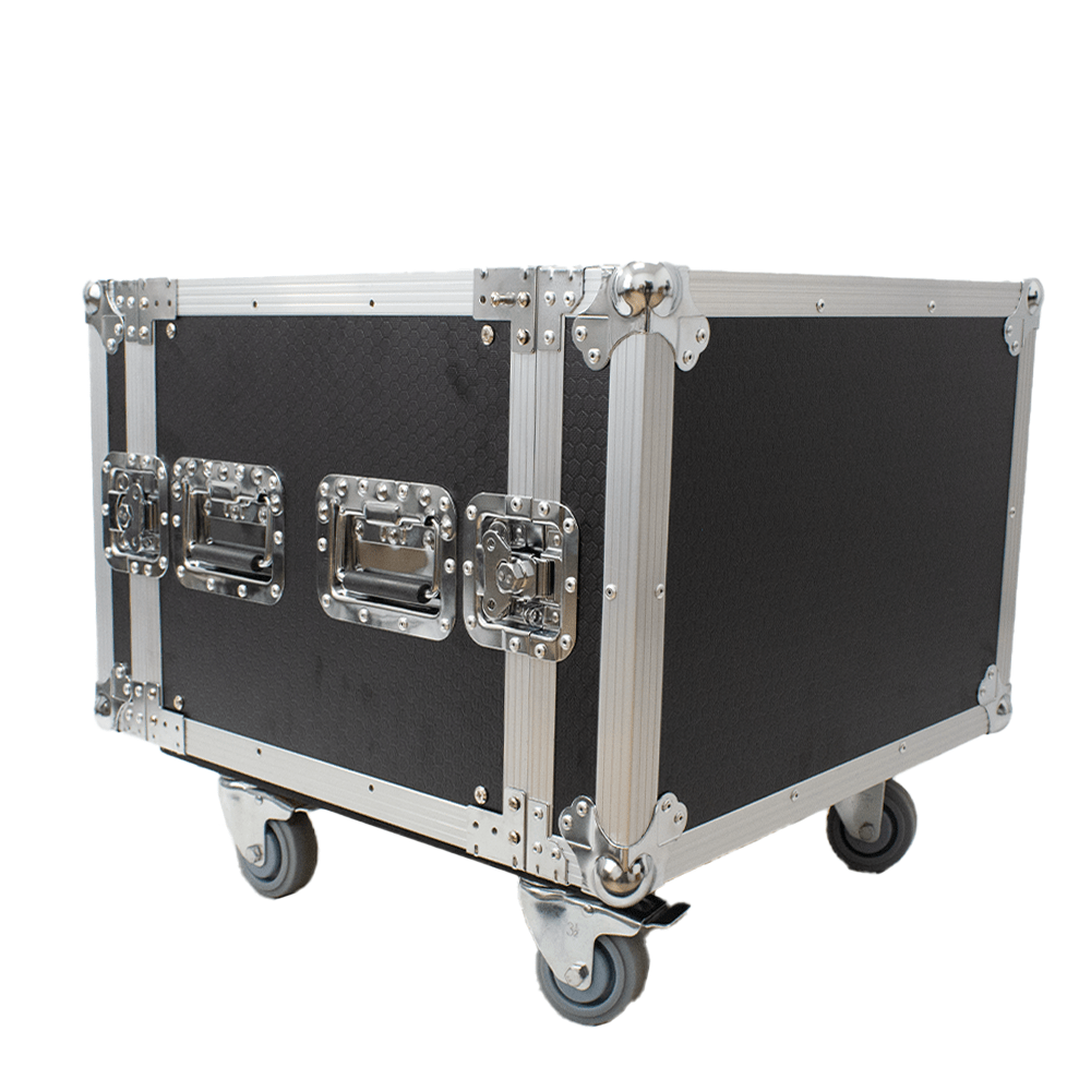 Astro Audio Flight Case with Wheels [8U BK] - Fastrak