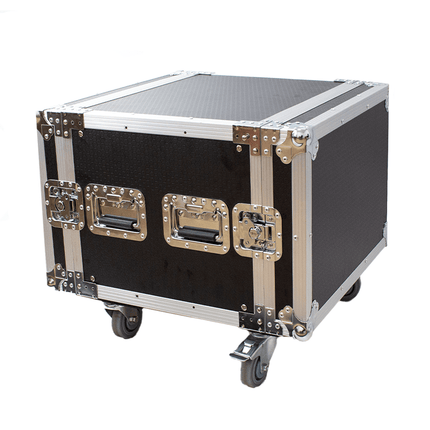 Astro Audio Flight Case with Wheels [8U BK] - Fastrak