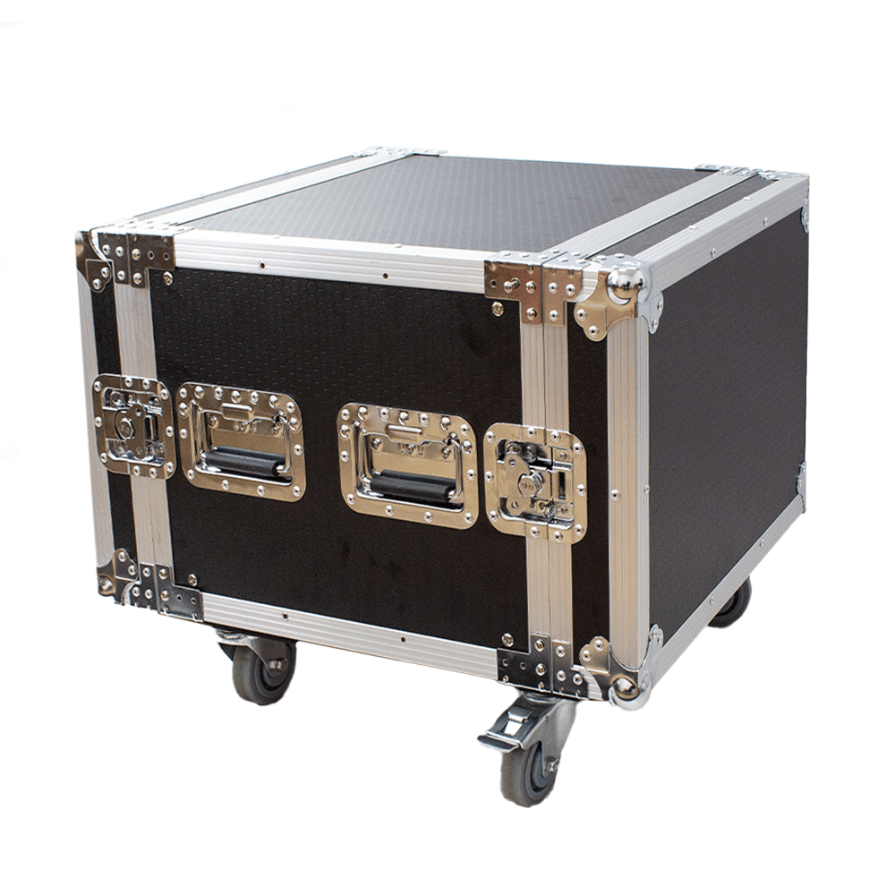 Astro Audio Flight Case with Wheels [8U BK] - Fastrak