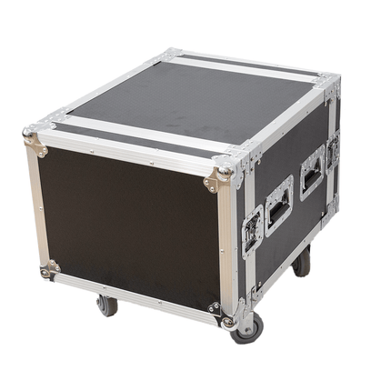 Astro Audio Flight Case with Wheels [8U BK] - Fastrak