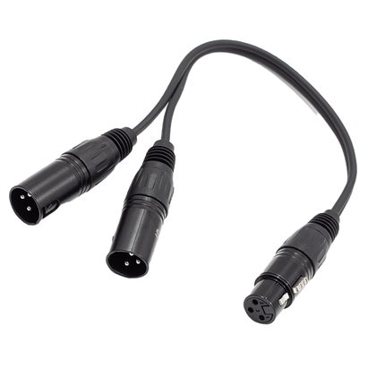 FTS - TX009+2*TX010/0.3M XLR Female To 2x Xlr Male - Fastrak