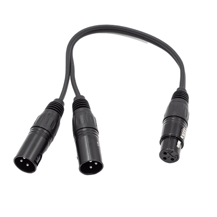 FTS - TX009+2*TX010/0.3M XLR Female To 2x Xlr Male - Fastrak