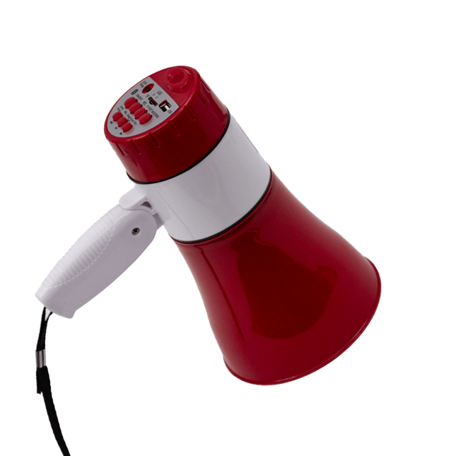 Stewart Small Megaphone Red/White [XB - 180D - BT RD/WH] - Fastrak