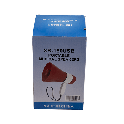 Stewart Small Megaphone Red/White [XB - 180D - BT RD/WH] - Fastrak