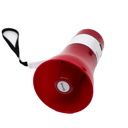 Stewart Small Megaphone Red/White [XB - 180D - BT RD/WH] - Fastrak