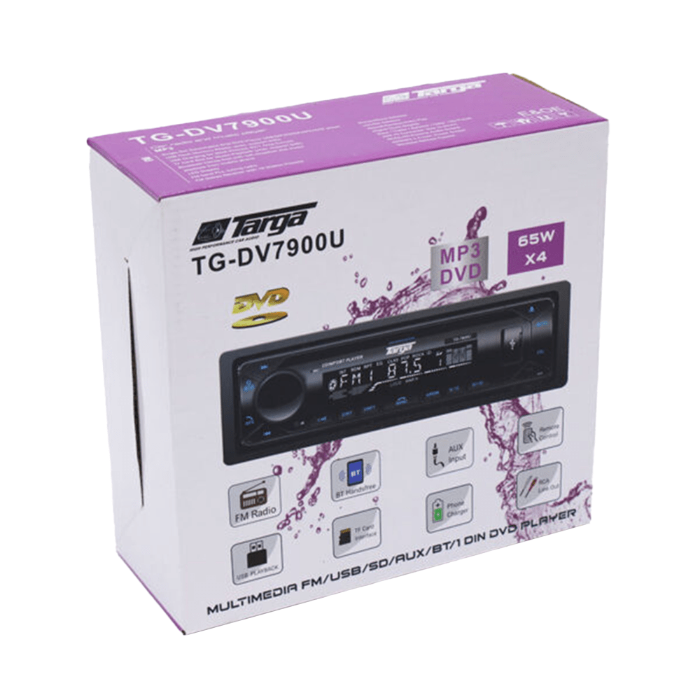 Targa DVD/RAD/1 DIN/USB/SD/AUX/REM/BT [TG - DV7900U] - Fastrak
