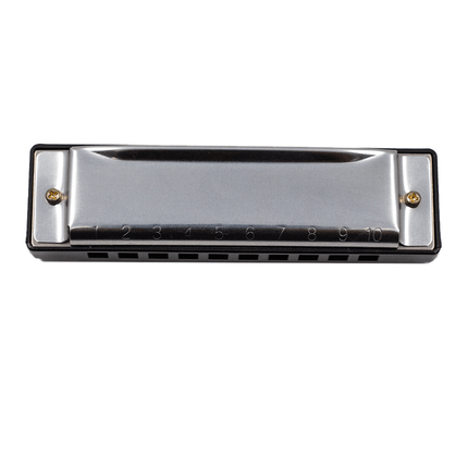 FTS Bruce Harmonica 10 - hole C key Black [F10BA] - Fastrak