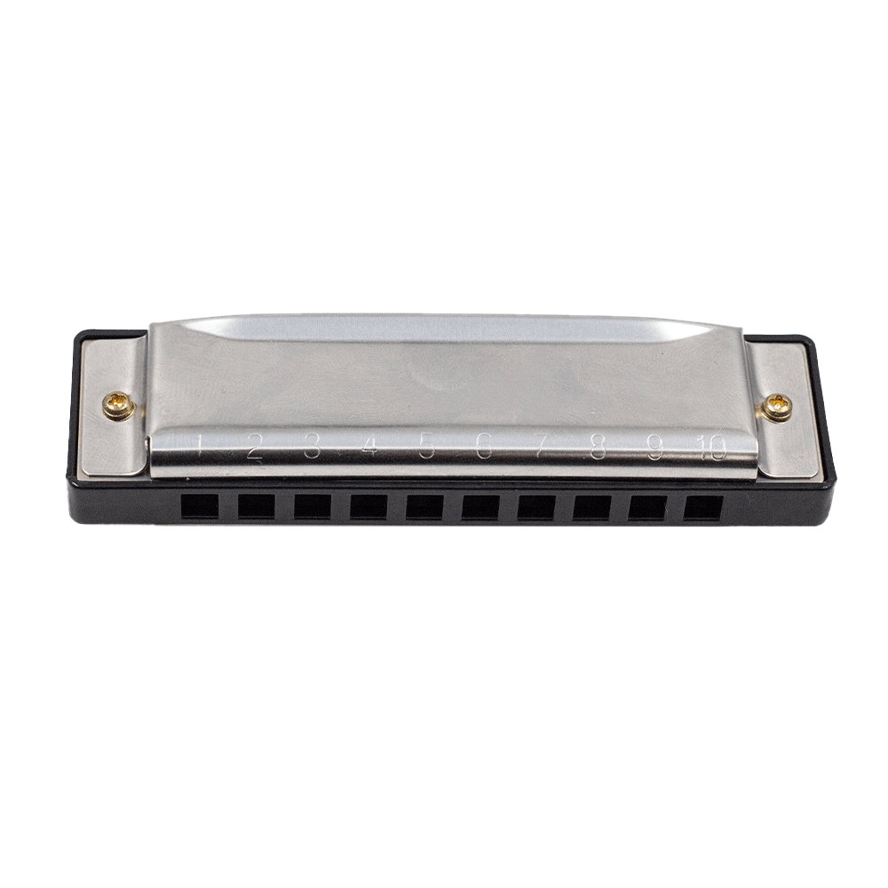 FTS Bruce Harmonica 10 - hole C key Black [F10BA] - Fastrak