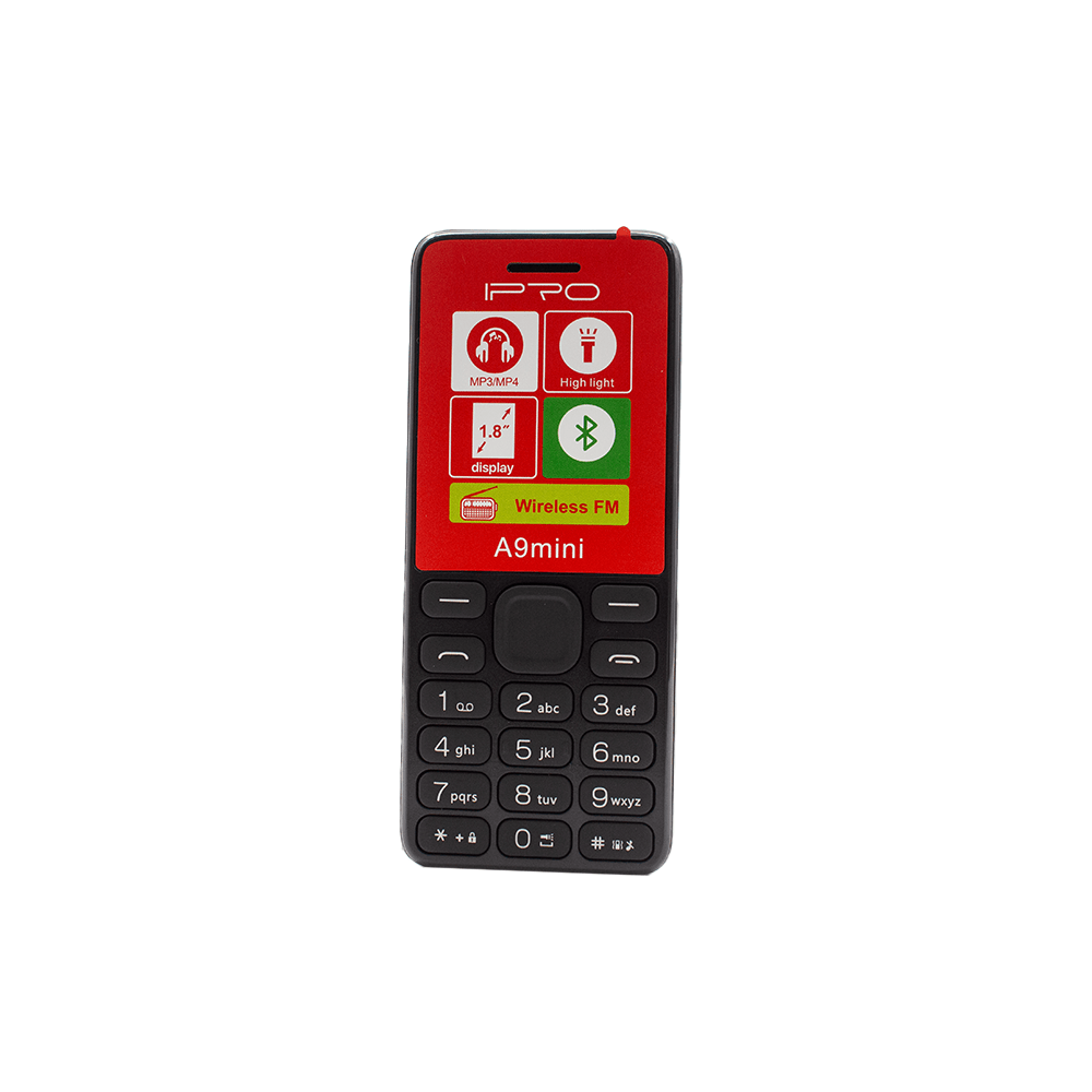 IPRO Mini Phone with Camera Black [A9 Bk] - Fastrak