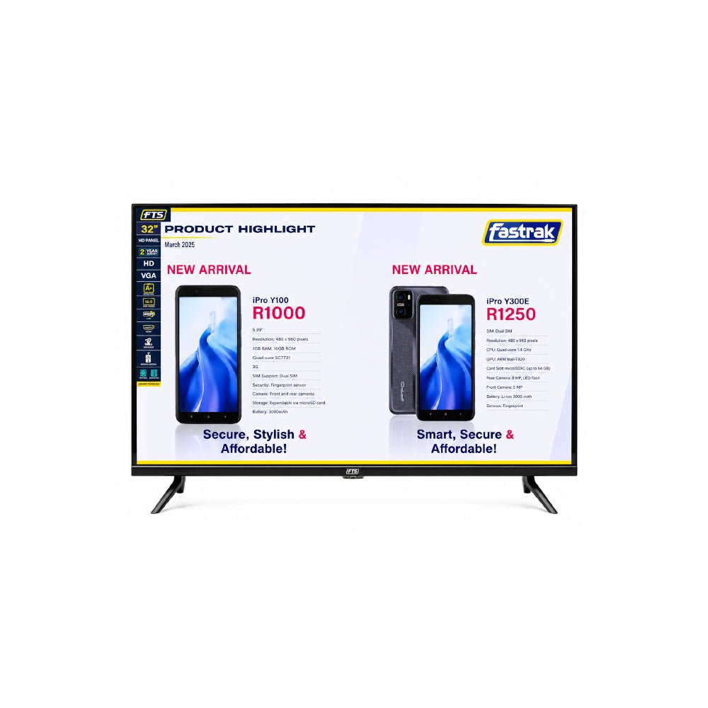FTS 32" Frameless DLED HD Panel [FTS - OM1834P] - Fastrak