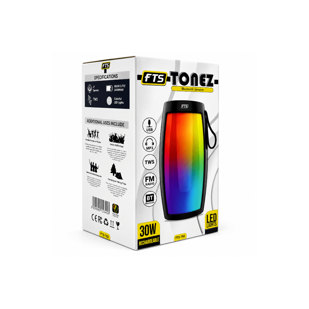 FTS Tonez Bluetooth Speaker with TWS [FTS-182] - Fastrak