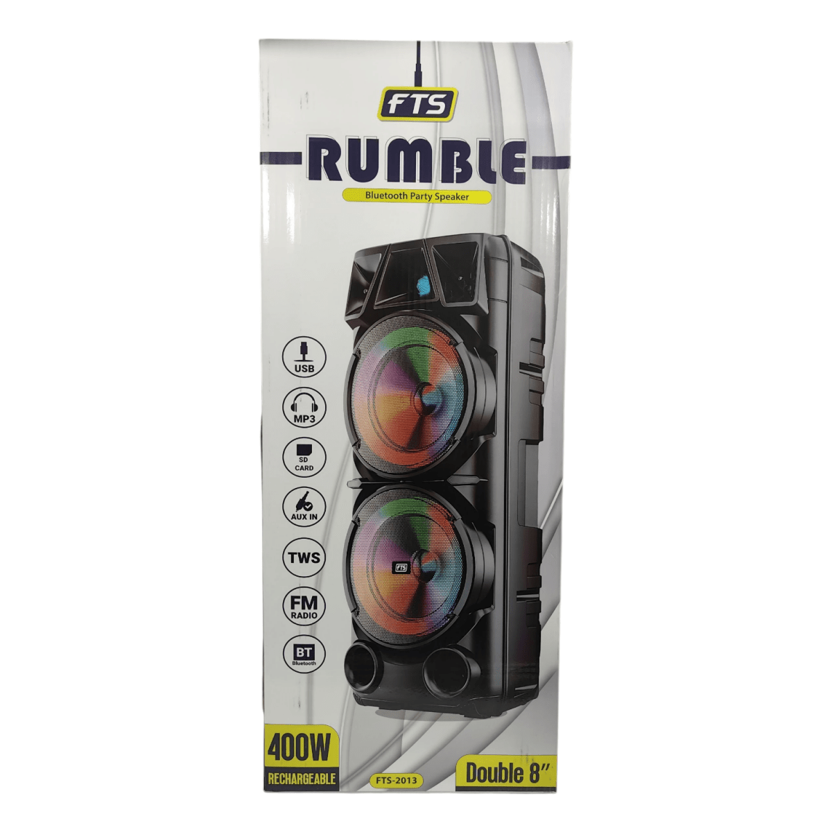 FTS Rumble MK2 8"*2 Double Multi Media Bt Speaker [FTS - 2013] - Fastrak