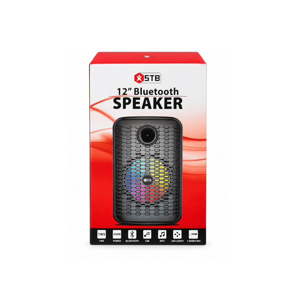 STB 12'' Portable Speaker with TWS [STB-2612B] - Fastrak