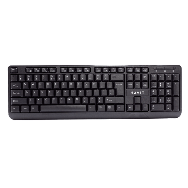 Havit USB Keyboard Black [HV - KB378 BK] - Fastrak