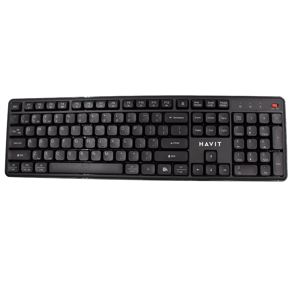 Havit Wireless keyboard+Mouse Combo Black+Red [HV - KB261WB BK+RD] - Fastrak