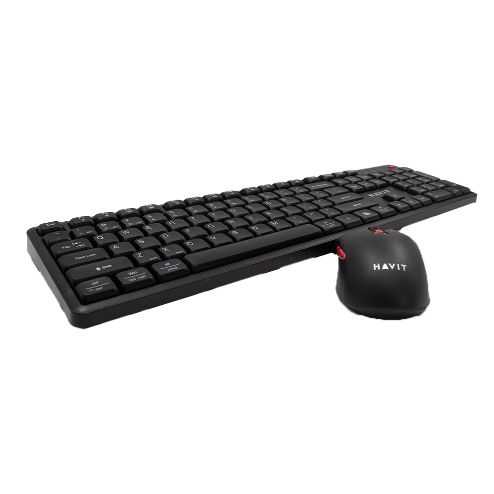 Havit Wireless keyboard+Mouse Combo Black+Red [HV - KB261WB BK+RD] - Fastrak
