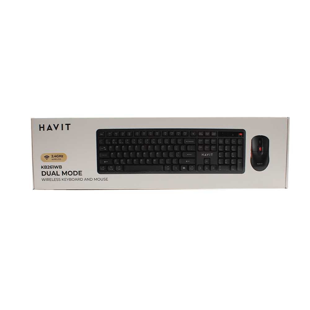 Havit Wireless keyboard+Mouse Combo Black+Red [HV - KB261WB BK+RD] - Fastrak